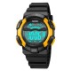 Мужские спортивные часы Skmei 2153BKYL Black-Yellow с электронным циферблатом и подсветкой
