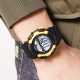 Мужские спортивные часы Skmei 2153BKYL Black-Yellow с электронным циферблатом и подсветкой