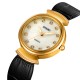 Жіночий годинник Skmei 2165GDWTBK Gold-White-Black у класичному стилі з мінеральним склом