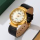 Жіночий годинник Skmei 2165GDWTBK Gold-White-Black у класичному стилі з мінеральним склом
