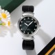 Женские классические часы Skmei 2165SIBKBK Silver-Black-Black с кожаным ремешком и минеральным стеклом