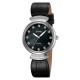 Женские классические часы Skmei 2165SIBKBK Silver-Black-Black с кожаным ремешком и минеральным стеклом