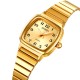 Жіночий годинник Skmei 2292GD-AC Gold Numbers у класичному золотистому стилі з мінеральним склом