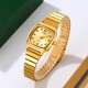 Жіночий годинник Skmei 2292GD-AC Gold Numbers у класичному золотистому стилі з мінеральним склом