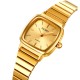 Женские часы Skmei 2292GD Gold в классическом стиле с металлическим браслетом и минеральным стеклом