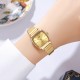 Женские часы Skmei 2292GD Gold в классическом стиле с металлическим браслетом и минеральным стеклом