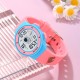 Дитячий спортивний годинник Skmei 2267BR Little Bear Pink-Blue з електронним циферблатом та підсвічуванням