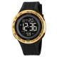 Мужские спортивные часы Skmei 2155GD Gold с электронным циферблатом и подсветкой