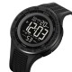 Чоловічий спортивний годинник Skmei 2155BKBK All Black з електронним циферблатом та підсвіткою