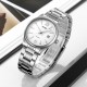 Чоловічий годинник Skmei 2158SIWT Silver-White класичний на металевому браслеті зі сріблястим корпусом