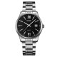 Чоловічий класичний годинник Skmei 2158SIBK Silver-Black з металевим браслетом та мінеральним склом