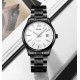 Чоловічий класичний годинник Skmei 2158BKWT Black-White з металевим браслетом та мінеральним склом