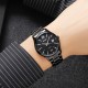 Чоловічий годинник Skmei 2158BKBK All Black з металевим браслетом та мінеральним склом