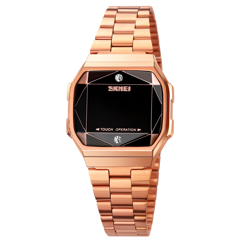 Жіночий годинник Skmei 1797RG Rose Gold у кольорі рожеве золото з електронним циферблатом