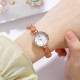 Жіночий годинник Skmei 1983PK Pink STOPPED з мінеральним склом та браслетом кольору рожеве золото