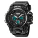 Мужские тактические часы Skmei 2197BK Black с комбинированным циферблатом и водозащитой 5 ATM