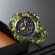 Мужские тактические часы Skmei 2197CMGN Army Green Camouflage с комбинированным циферблатом и подсветкой