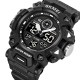 Мужские спортивные часы Skmei 2226BK Black с комбинированным циферблатом и подсветкой