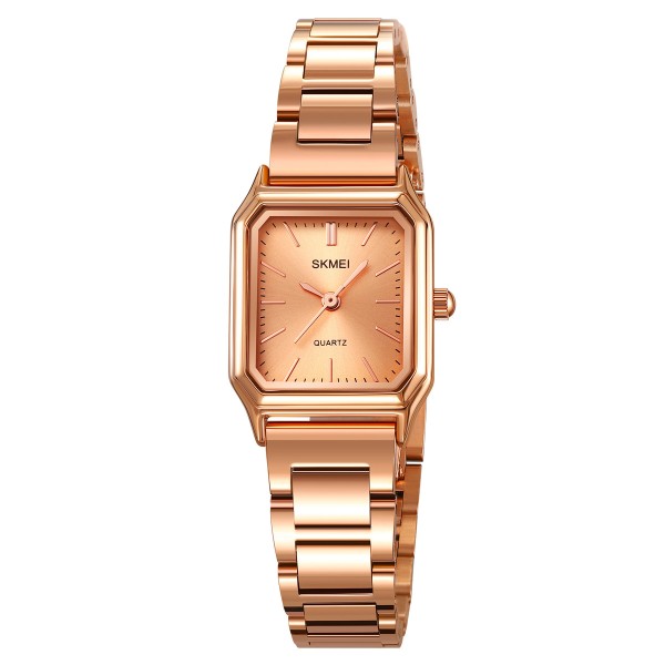 Жіночий годинник Skmei 2237RG Rose Gold у кольорі рожеве золото з прямокутним корпусом
