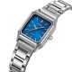 Жіночий годинник Skmei 2237SIBU Silver-Blue з прямокутним корпусом та синім циферблатом
