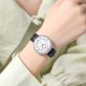 Жіночий годинник Skmei 2253SIBK Silver-Black у класичному стилі, сріблястий корпус та шкіряний ремінець
