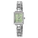Жіночий годинник Skmei 2315SIGN Silver-Green у класичному стилі зі сріблястим браслетом