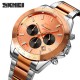 Чоловічий наручний годинник Skmei 9259RGRG Rose Gold-Rose Gold з хронографом та календарем