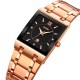 Жіночий годинник Skmei 9263RGBK Rose Gold-Black з металевим браслетом та мінеральним склом
