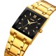 Жіночий годинник Skmei 9263GDBK Gold-Black з кварцовим механізмом та металевим браслетом