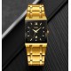 Жіночий годинник Skmei 9263GDBK Gold-Black з кварцовим механізмом та металевим браслетом