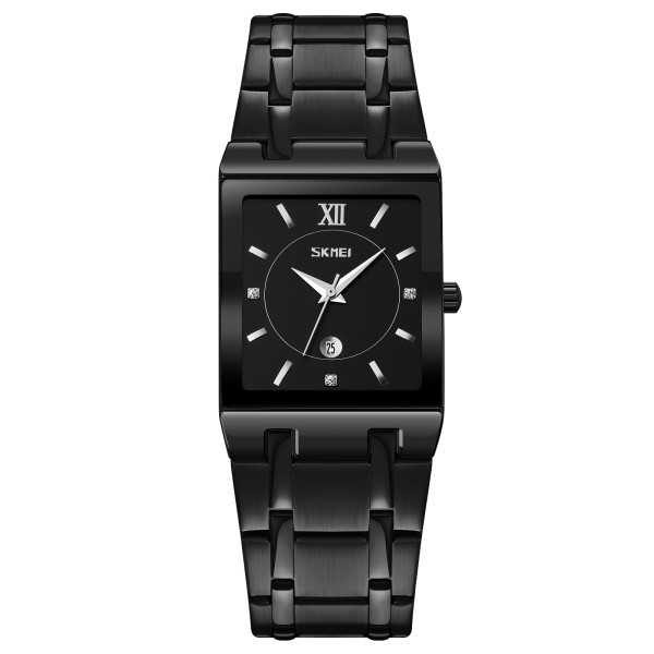 Жіночий годинник Skmei 9263BKBK Black-Black з металевим браслетом та мінеральним склом