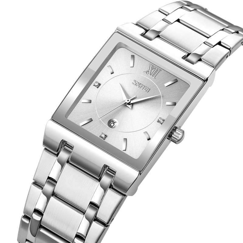 Жіночий годинник Skmei 9263SISI Silver-Silver класичний металевий браслет сріблястий