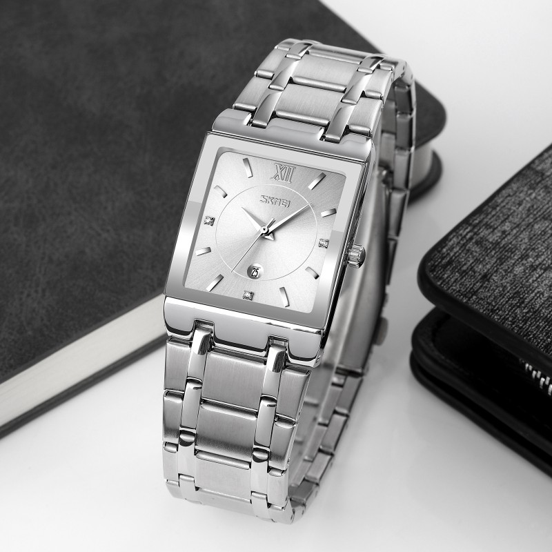 Жіночий годинник Skmei 9263SISI Silver-Silver класичний металевий браслет сріблястий