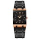Женские наручные часы Skmei 9263RGBKBK Rose Gold-Black-Black с металлическим браслетом и календарем