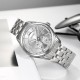 Чоловічий класичний годинник Skmei 9319SISI Silver-Silver з металевим браслетом та мінеральним склом