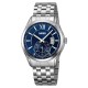 Мужские классические часы Skmei 9319SIBU Silver-Blue с серебристым браслетом и синим циферблатом