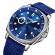 Мужские часы Skmei 9328BU Blue с минеральным стеклом и нейлоновым ремешком