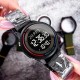 Чоловічий спортивний годинник Skmei 2412SBK Black Steel з електронним циферблатом та сталевим браслетом