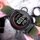 Чоловічий спортивний годинник Skmei 2412NAG Army Green Nylon з електронним циферблатом та підсвіткою