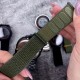 Чоловічий спортивний годинник Skmei 2412NAG Army Green Nylon з електронним циферблатом та підсвіткою