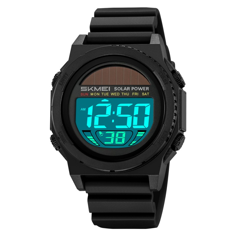 Мужские спортивные часы Skmei 2358BKWT Black-White с электронным циферблатом и подсветкой