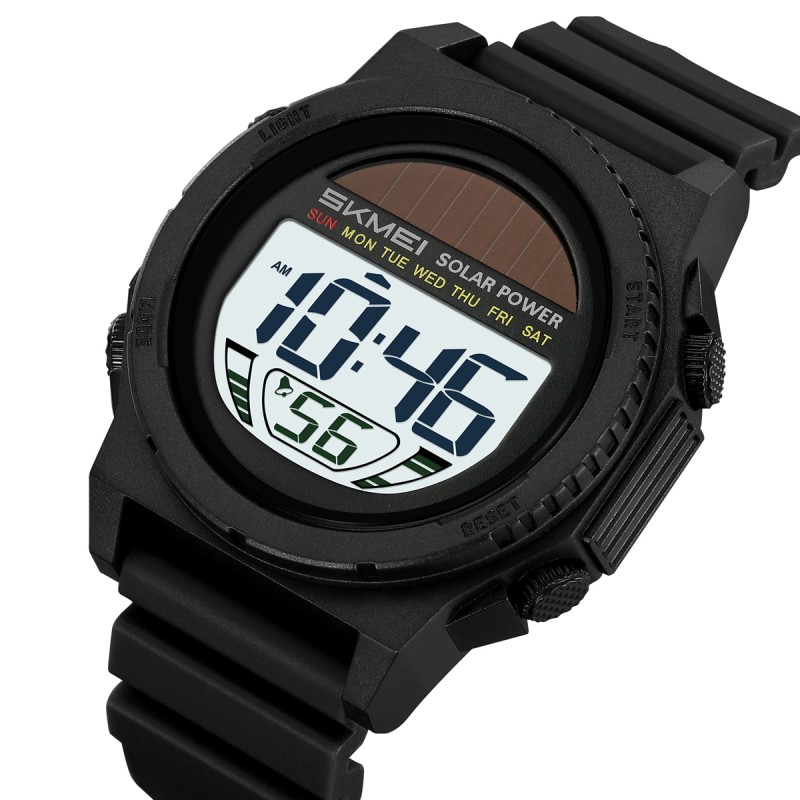 Мужские спортивные часы Skmei 2358BKWT Black-White с электронным циферблатом и подсветкой