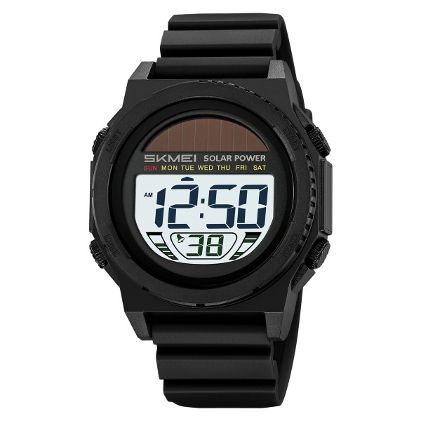 Мужские спортивные часы Skmei 2358BKWT Black-White с электронным циферблатом и подсветкой
