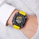 Мужские часы Skmei 2362YL Yellow с минеральным стеклом и каучуковым ремешком