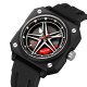 Мужские спортивные часы Skmei 2362BK Black STOPPED с минеральным стеклом и каучуковым ремешком