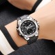 Чоловічий годинник Skmei 2360BKSI Black-Silver зі стрілково-електронним циферблатом та водозахистом 5 ATM