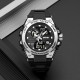Чоловічий годинник Skmei 2360BKSI Black-Silver зі стрілково-електронним циферблатом та водозахистом 5 ATM
