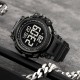 Чоловічий спортивний годинник Skmei 2422BK Black з електронним циферблатом та водонепроникністю 5 ATM
