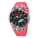 Часы Skmei 2411PK Pink SALE 2025 спортивные унисекс с комбинированным циферблатом и подсветкой