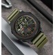 Чоловічий тактичний годинник Skmei 2355AG Army Green з комбінованим циферблатом та підсвічуванням